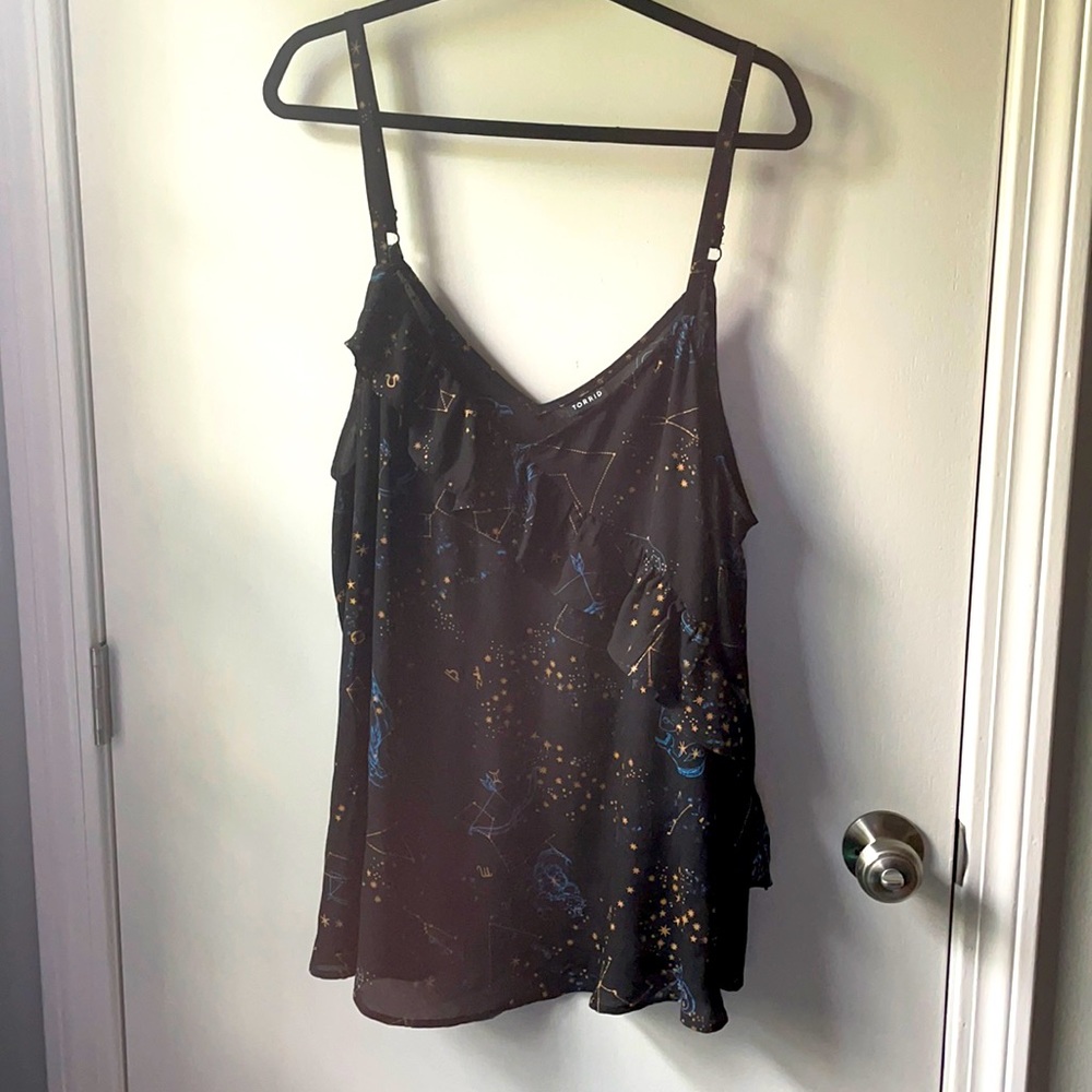 Torrid Constellation Ruffle Top